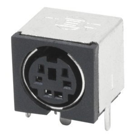 CUI DEVICES Mini-Din 7P Jack Rt Through Hole Side Shield MD-70SM